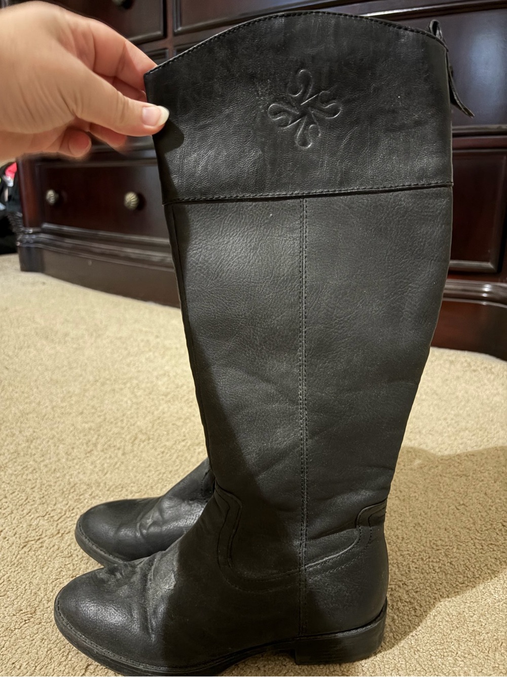 Kohl's Black Tall Riding Boots